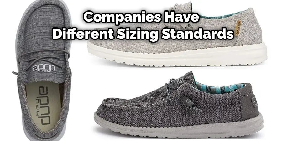 Companies Have Different Sizing Standards