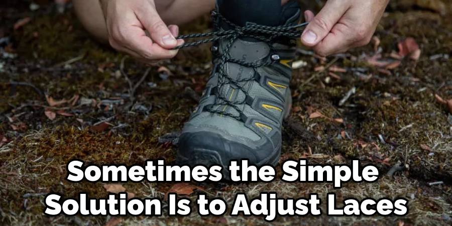Sometimes the Simple Solution Is to Adjust Laces