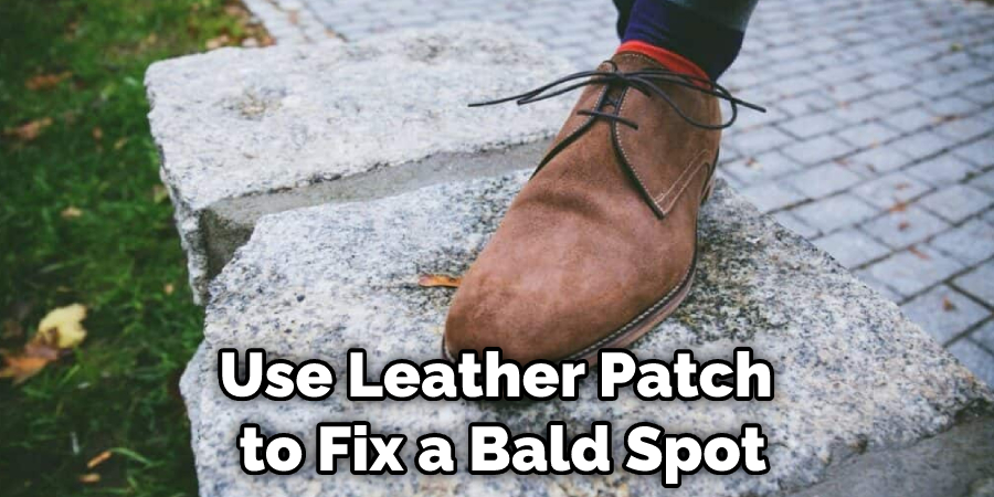 Use Leather Patch to Fix a Bald Spot
