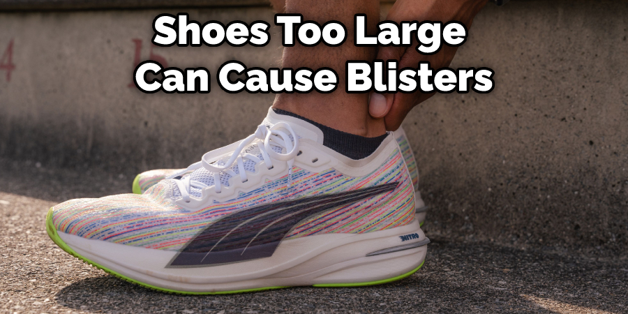 Shoes Too Large Can Cause Blisters