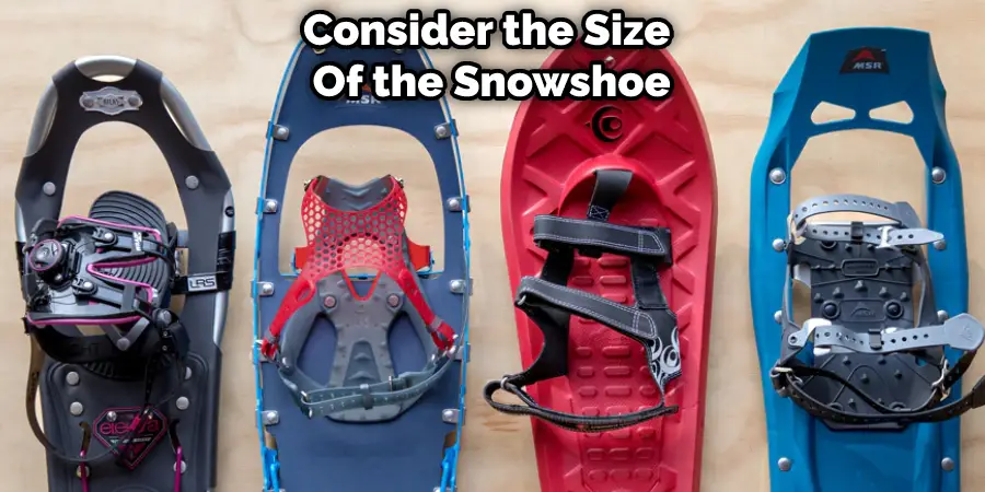 Consider the Size  Of the Snowshoe