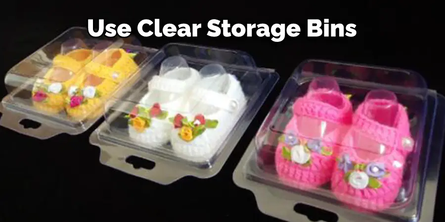 Use Clear Storage Bins