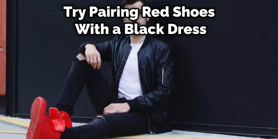 Try Pairing Red Shoes  With a Black Dress