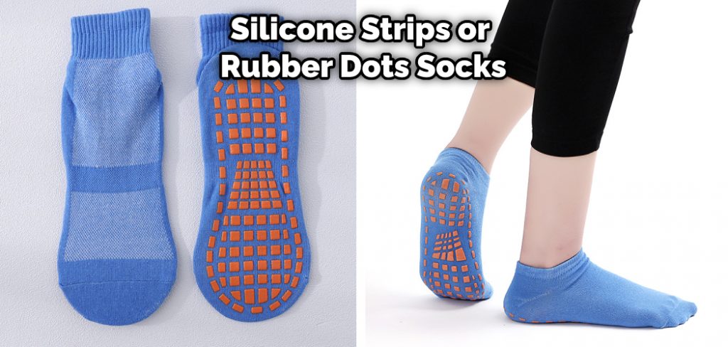 Silicone Strips or Rubber Dots Socks