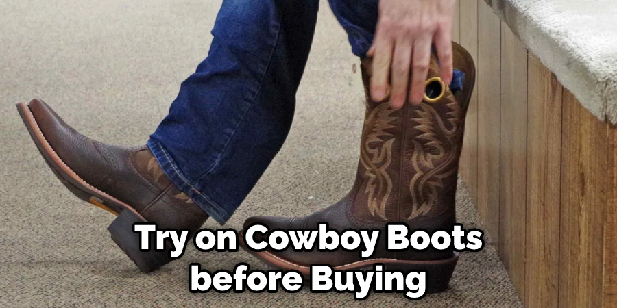 Try on Cowboy Boots before Buying