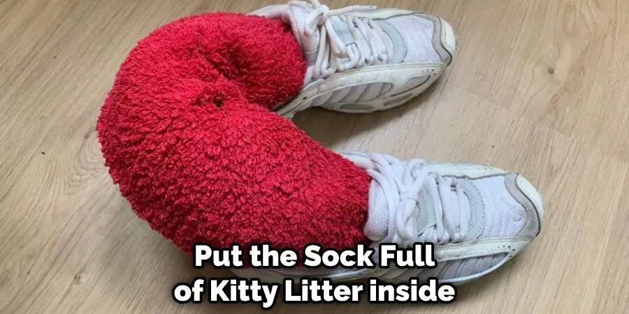 Put the Sock Full of Kitty Litter inside
