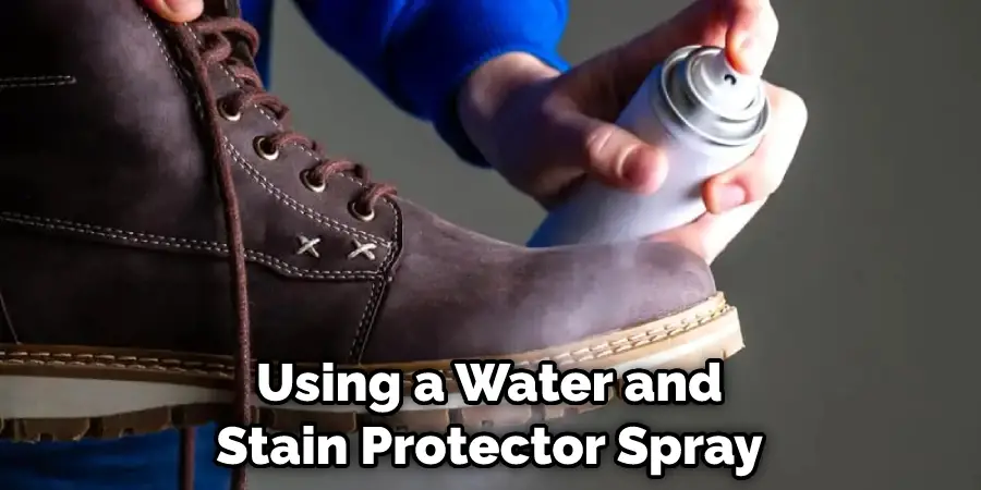 Using a Water and Stain Protector Spray