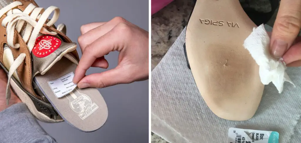 How to Remove Sticker Residue From Shoe Insole