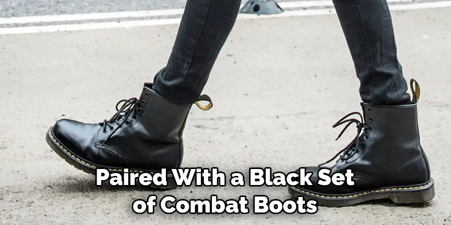 Paired With a Black Set of Combat Boots