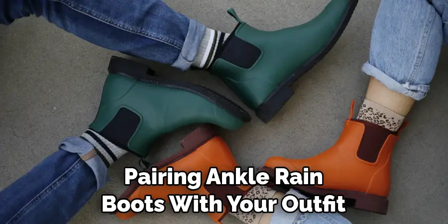 Pairing Ankle Rain Boots With Your Outfit