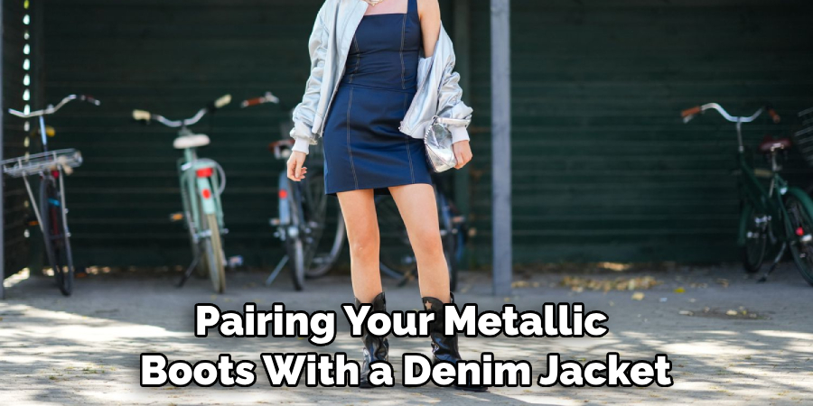 Pairing Your Metallic Boots With a Denim Jacket