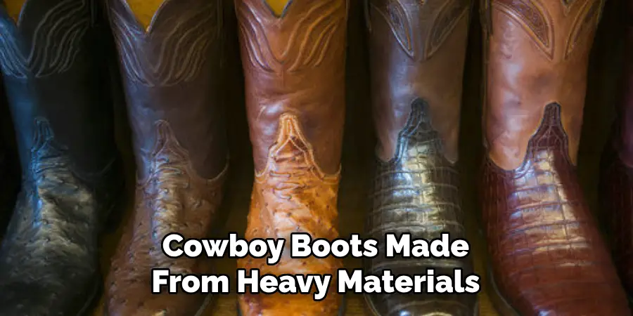Cowboy Boots Made From Heavy Materials