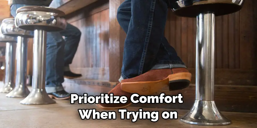 Prioritize Comfort When Trying on Fenoglio Boots