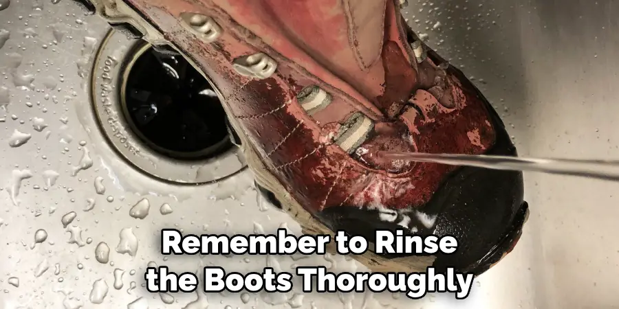 Remember to Rinse the Boots Thoroughly