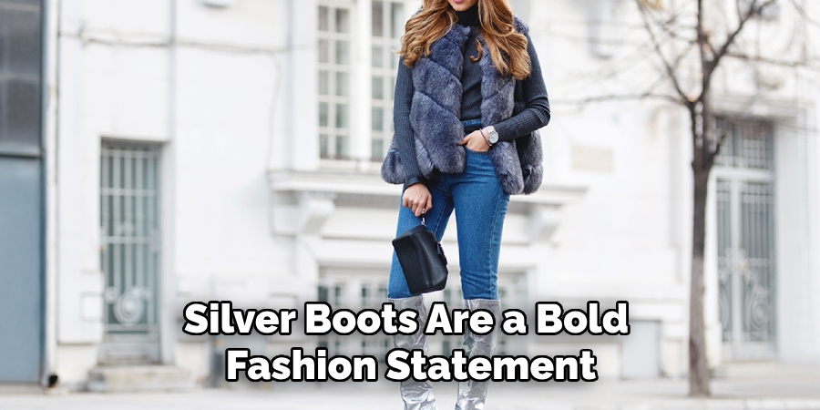 Silver Boots Are a Bold Fashion Statement