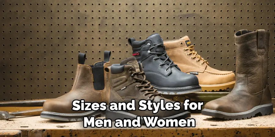Sizes and Styles for Men and Women