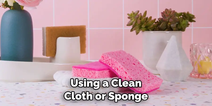 Using a Clean Cloth or Sponge
