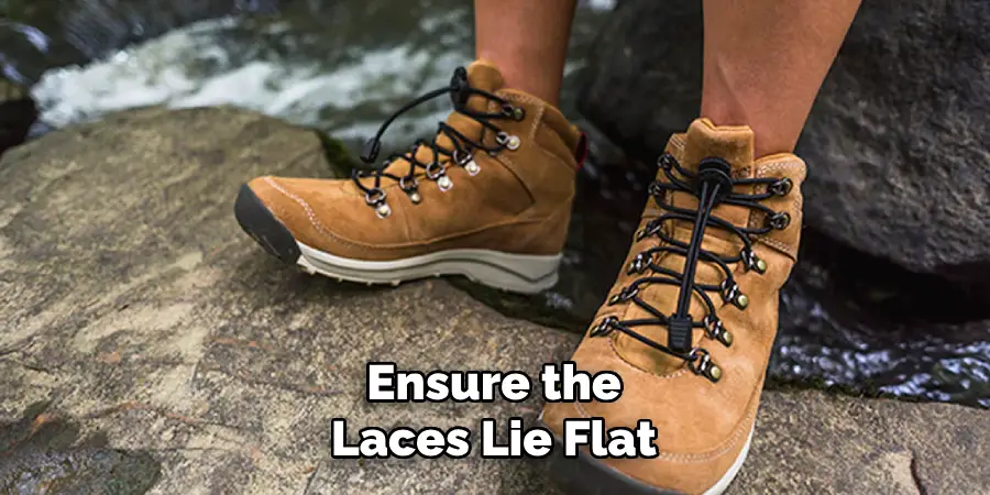 Ensure the Laces Lie Flat