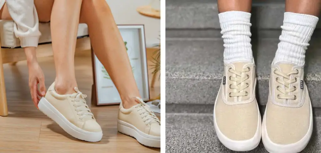 How to Wear Cream Sneakers With Socks