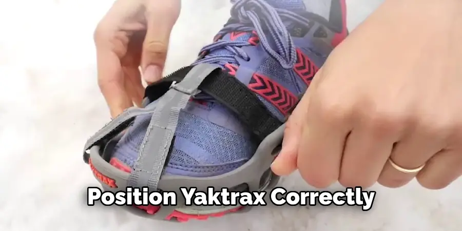 Position Yaktrax Correctly