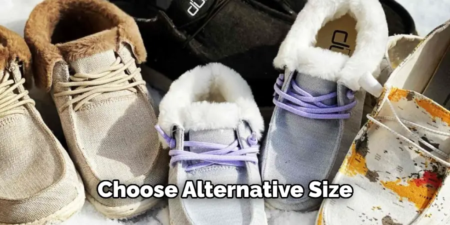 Choose Alternative Size