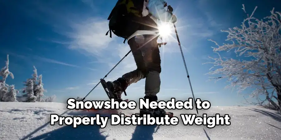 Snowshoe Needed to Properly Distribute Weight