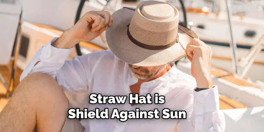 Straw Hat is Shield Against Sun