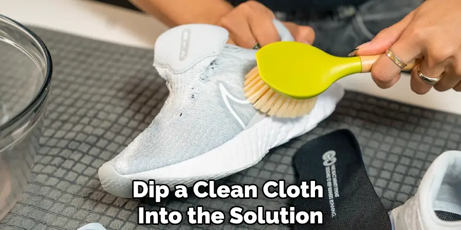 Dip a Clean Cloth
Into the Solution