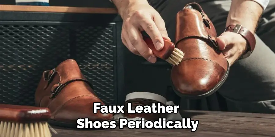 Faux Leather Shoes Periodically