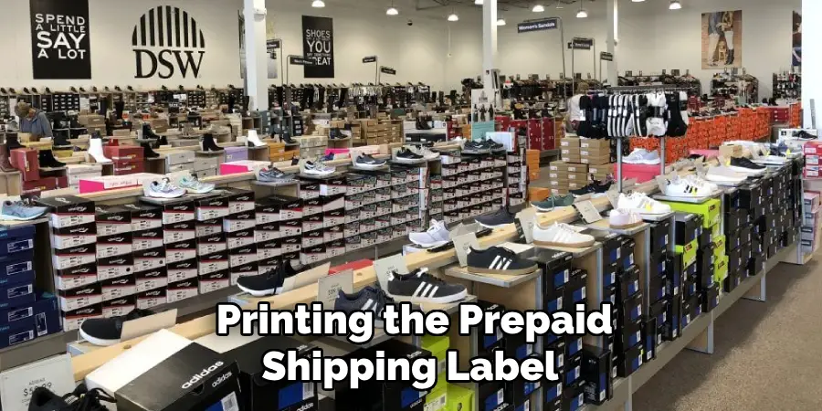 Printing the Prepaid Shipping Label