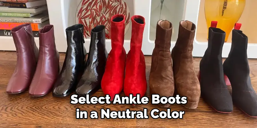 Select Ankle Boots in a Neutral Color