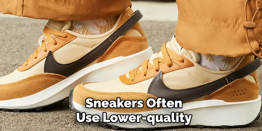 Sneakers Often Use Lower-quality
