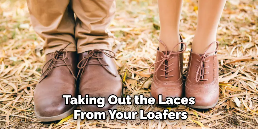 Taking Out the Laces From Your Loafers