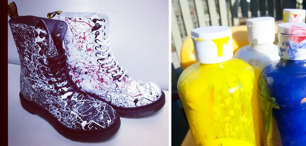 How to Splatter Paint on Shoes