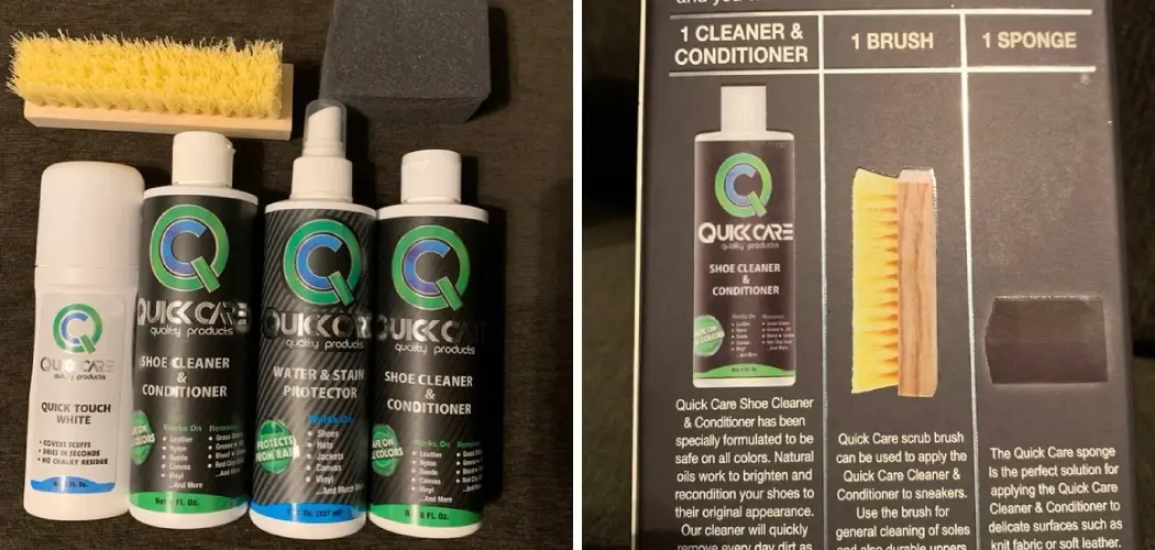 How to Use Quick Care Shoe Cleaner
