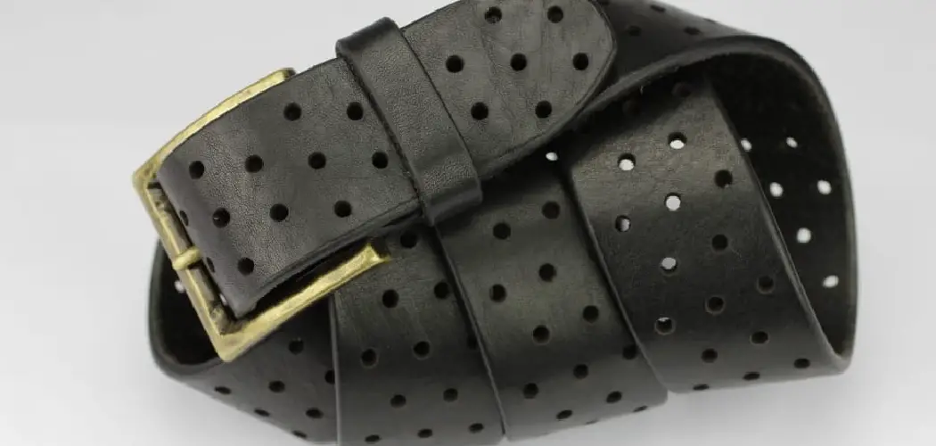 How to Make a Hole in Shoe Strap